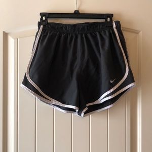 Nike tempo running shorts in charcoal gray
